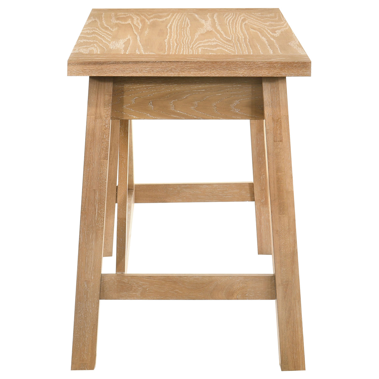 Fabian 54-Inch 2-Drawer Writing Desk, Distressed Light Brown