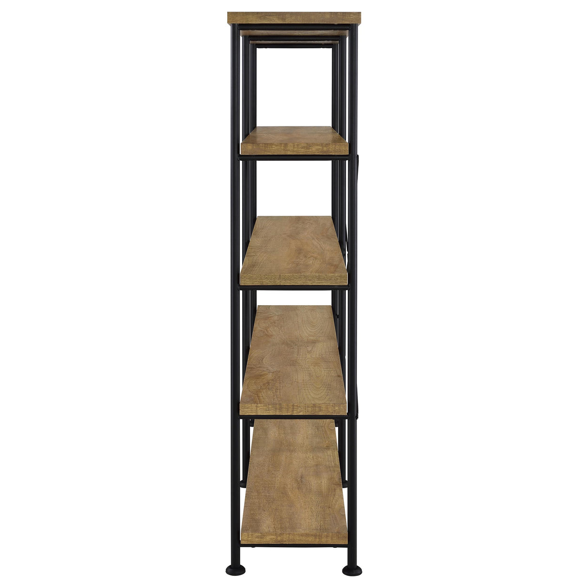 Analiese 63-Inch 4-Shelf Double Bookshelf in Mango