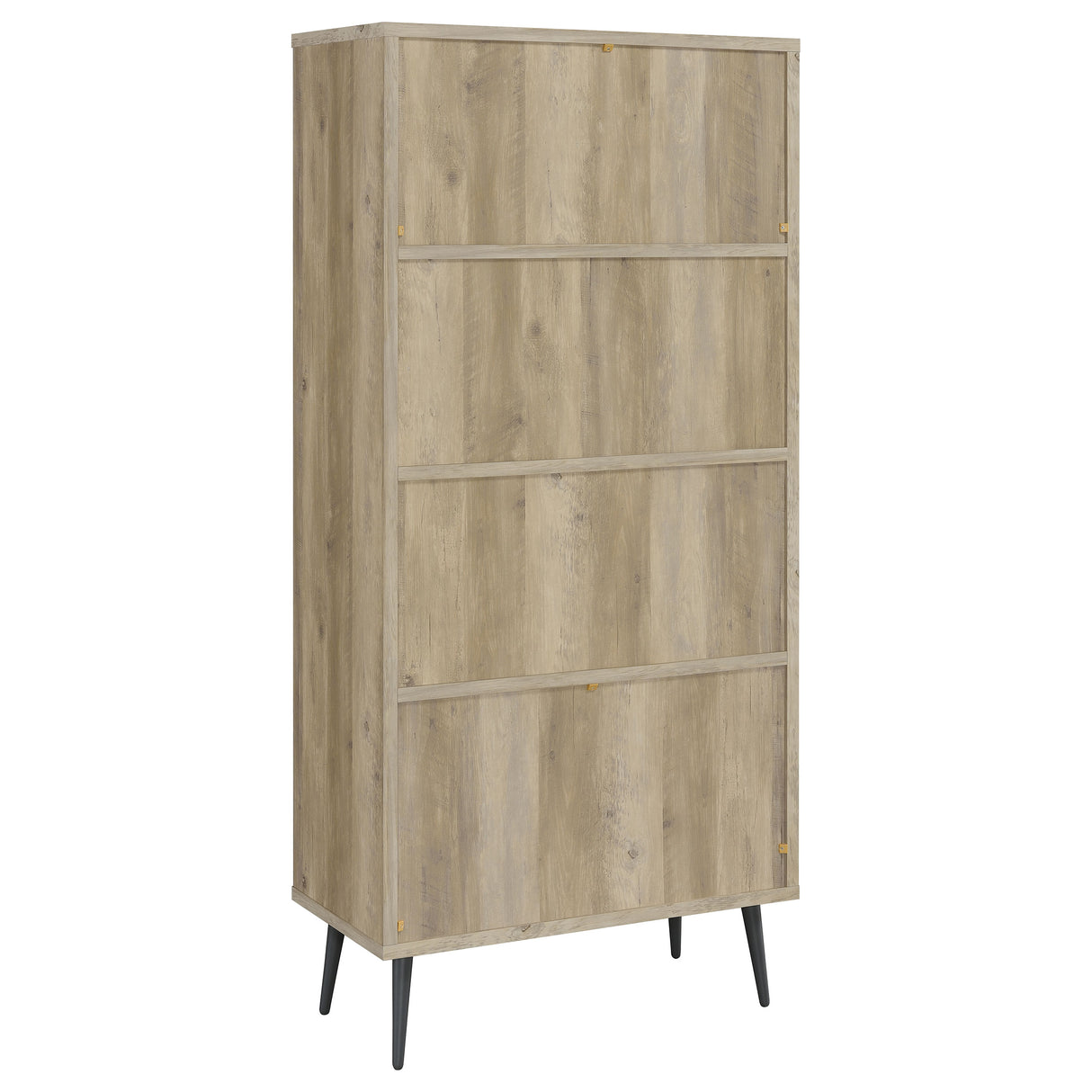 Maeve 70-inch 3-Shelf Bookcase with Drawers in Distressed Pine