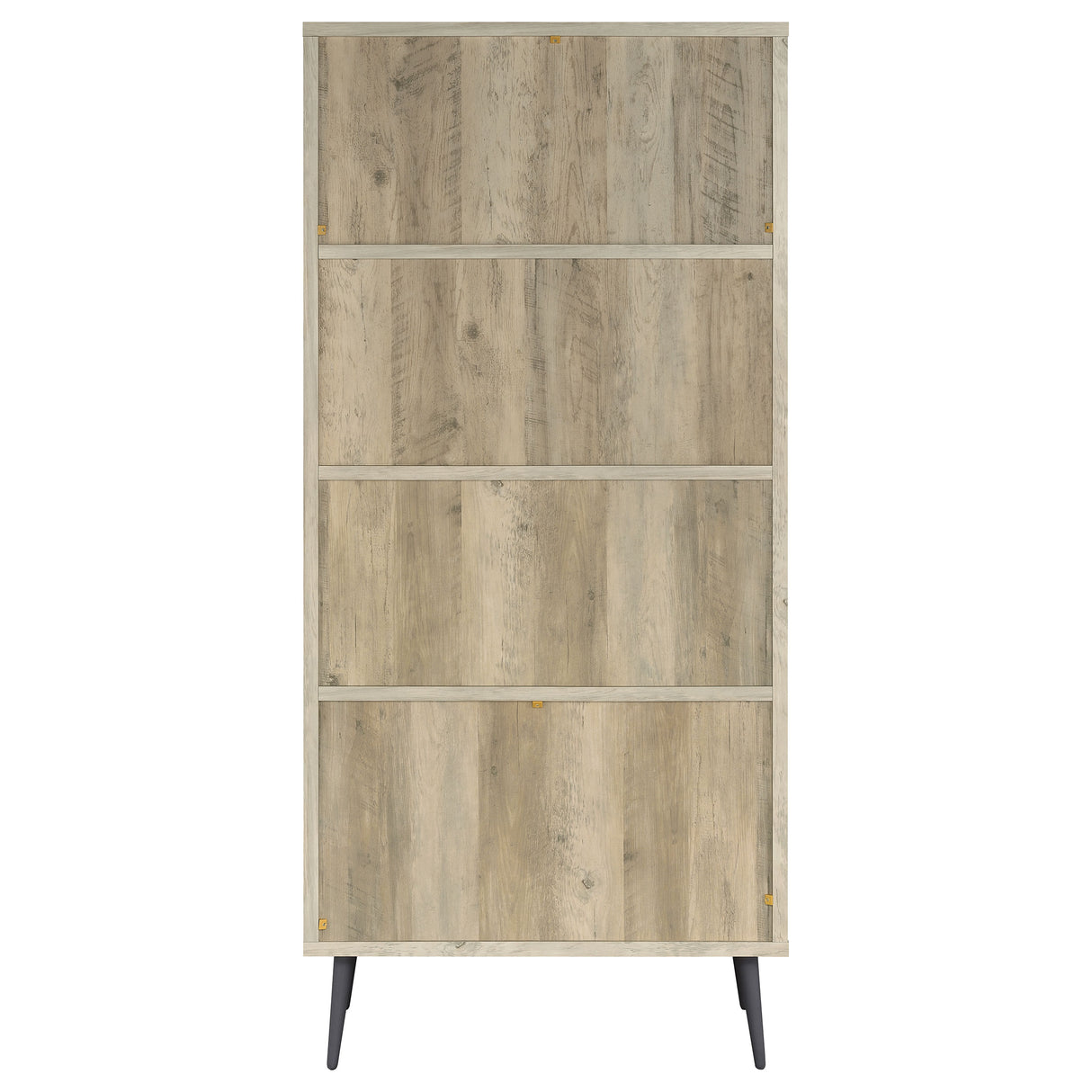 Maeve 70-inch 3-Shelf Bookcase with Drawers in Distressed Pine