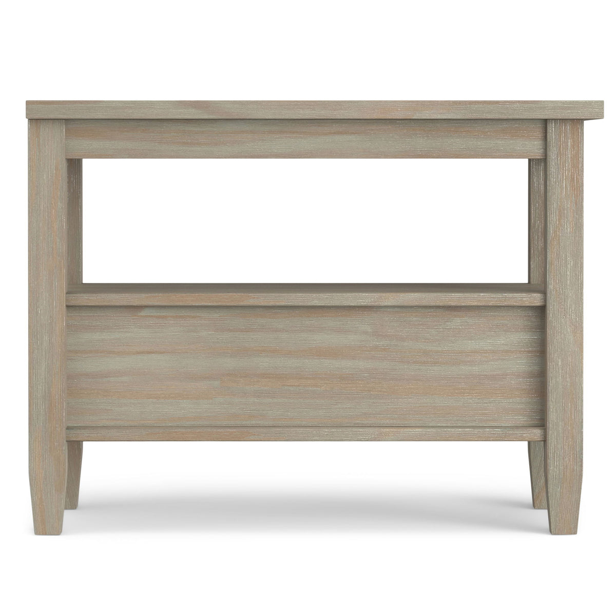 Warm Shaker - Narrow Side Table - Light Brown