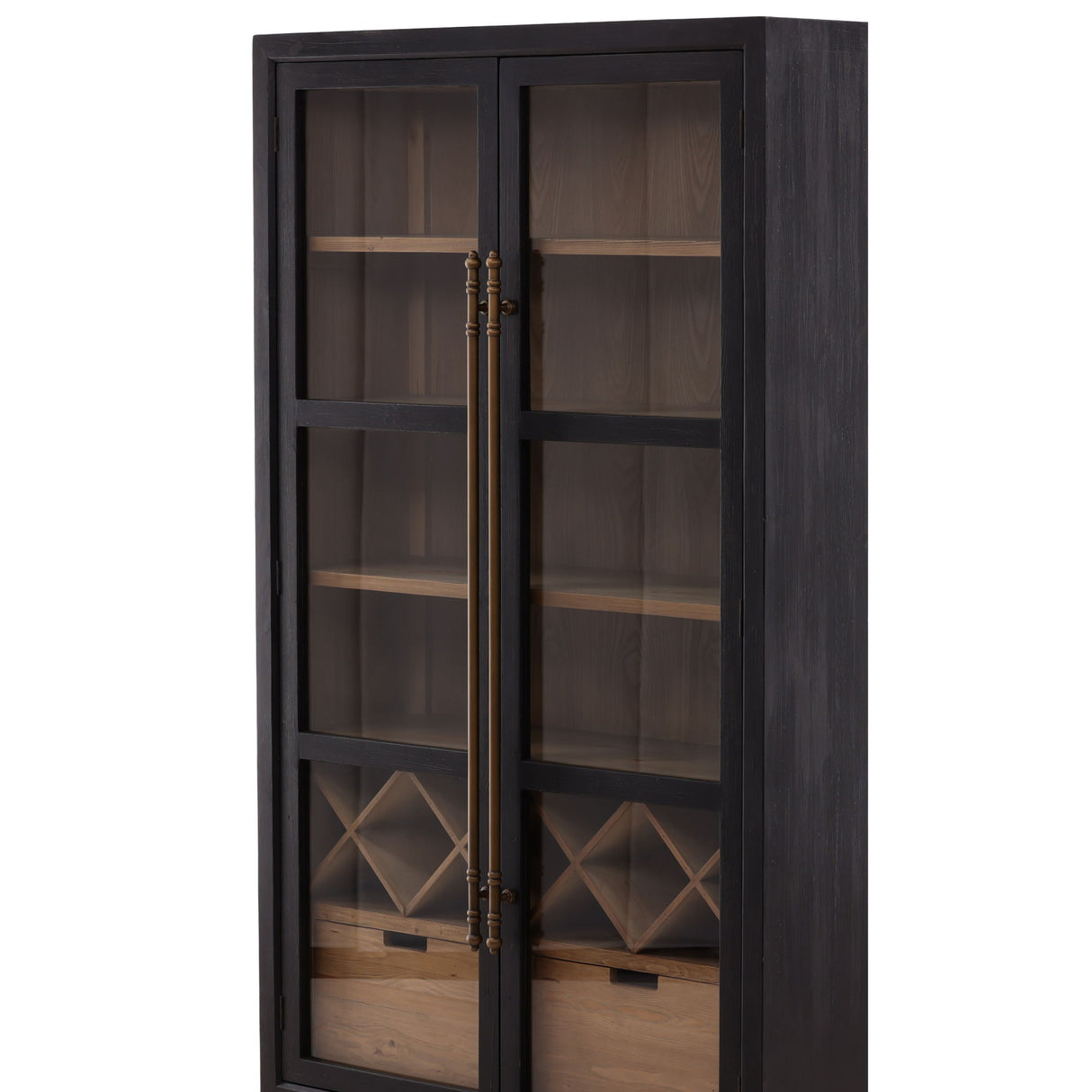 Merlot - Cabinet - Light Brown / Black