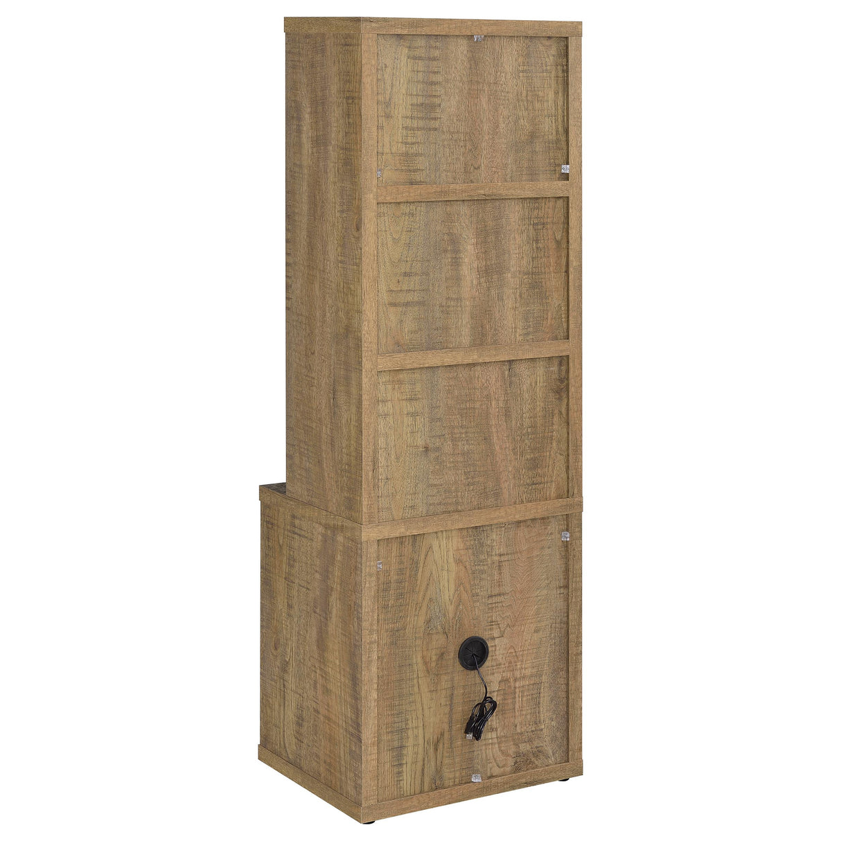Westpark 3-Shelf Bookcase with USB Charging - Mango