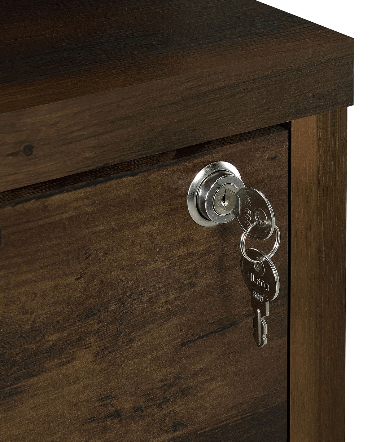 Westpark 3-Shelf Bookcase with USB and Lockable Drawer
