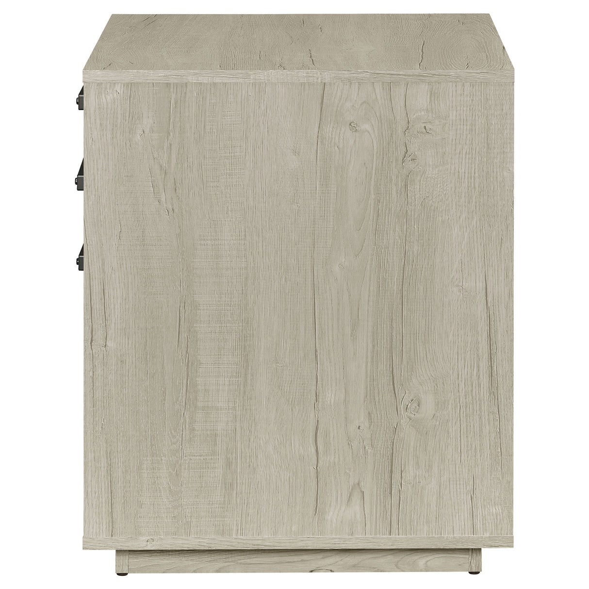 Loomis 3-Drawer Home Office File Cabinet, Whitewashed Grey