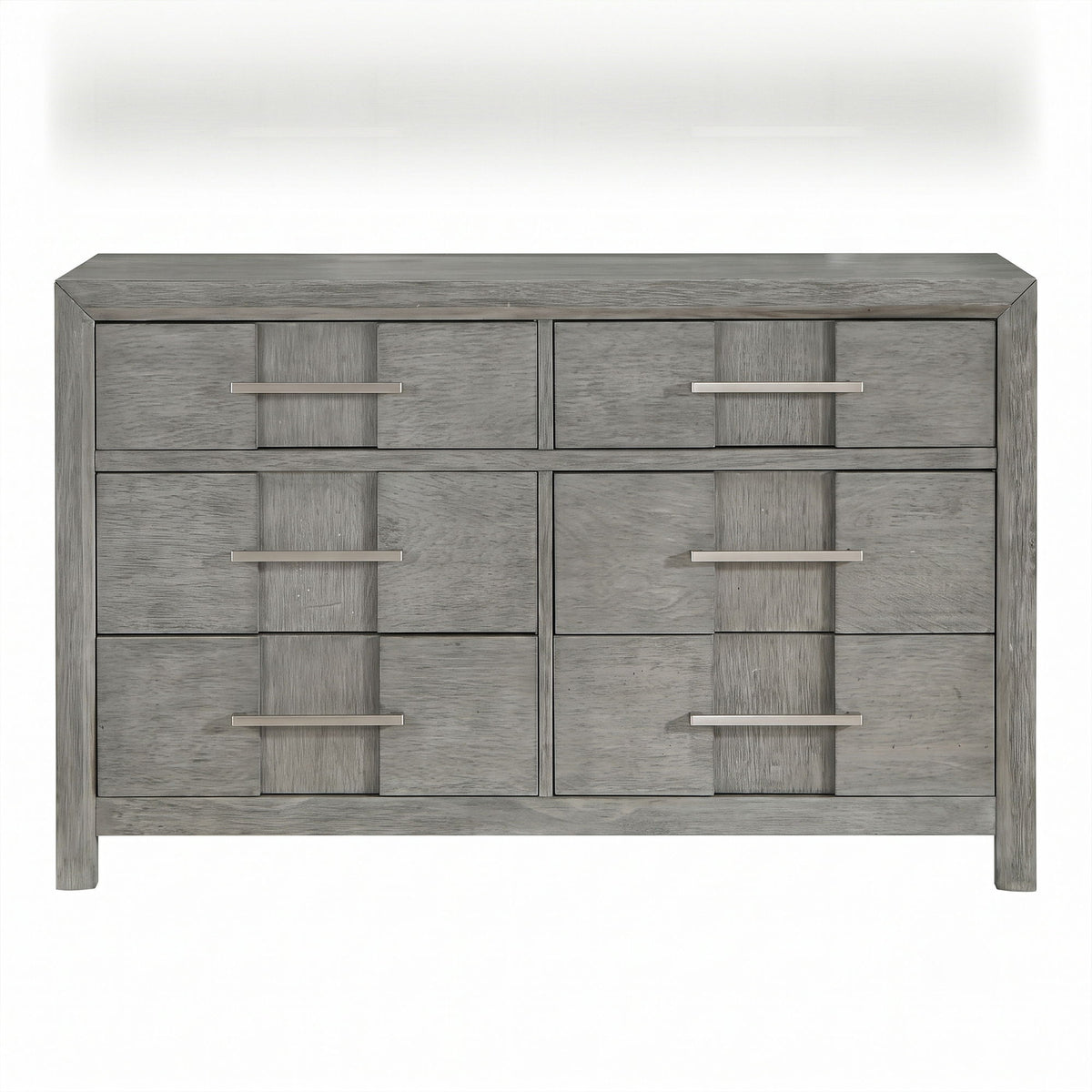 6 Drawer Dresser - Gray - Wood