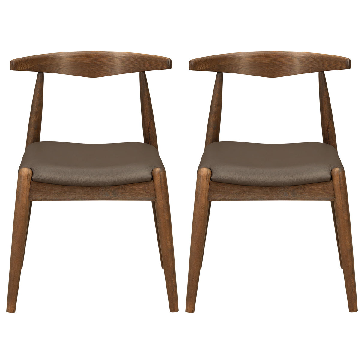 Dining Chairs With Ergonomic Backrest (Set of 2)