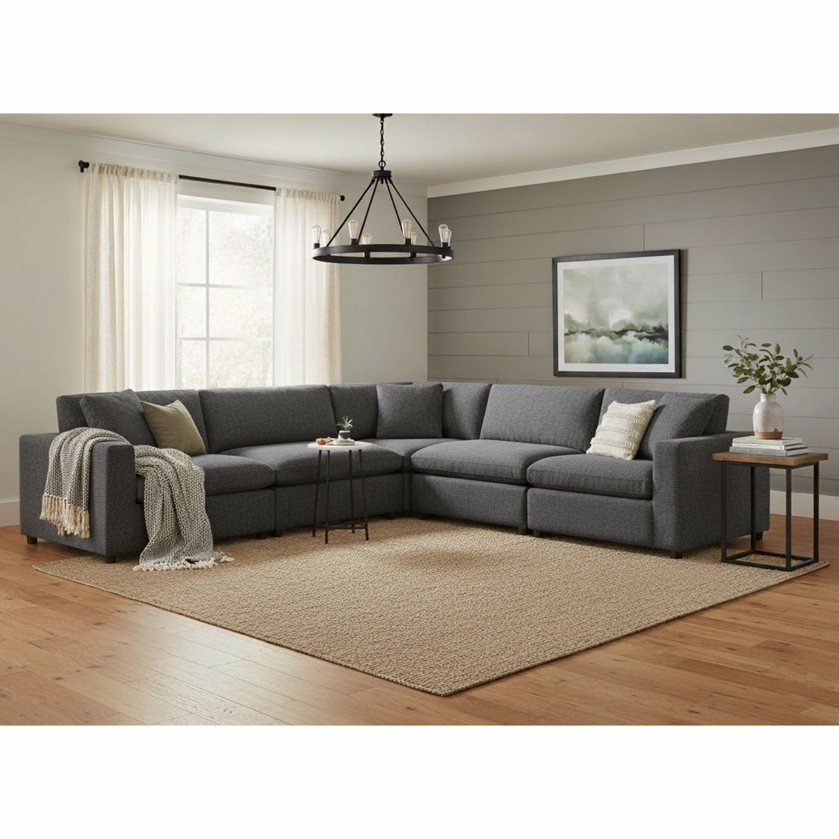 Cassandra - Modular 5 Piece Sectional