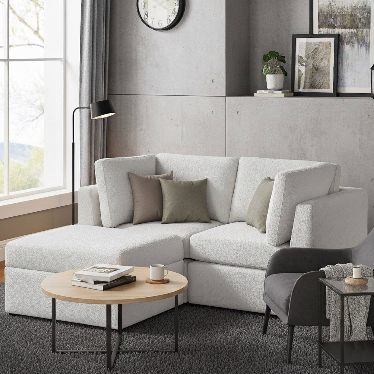 Chauncy - Sectional With Storage Ottoman