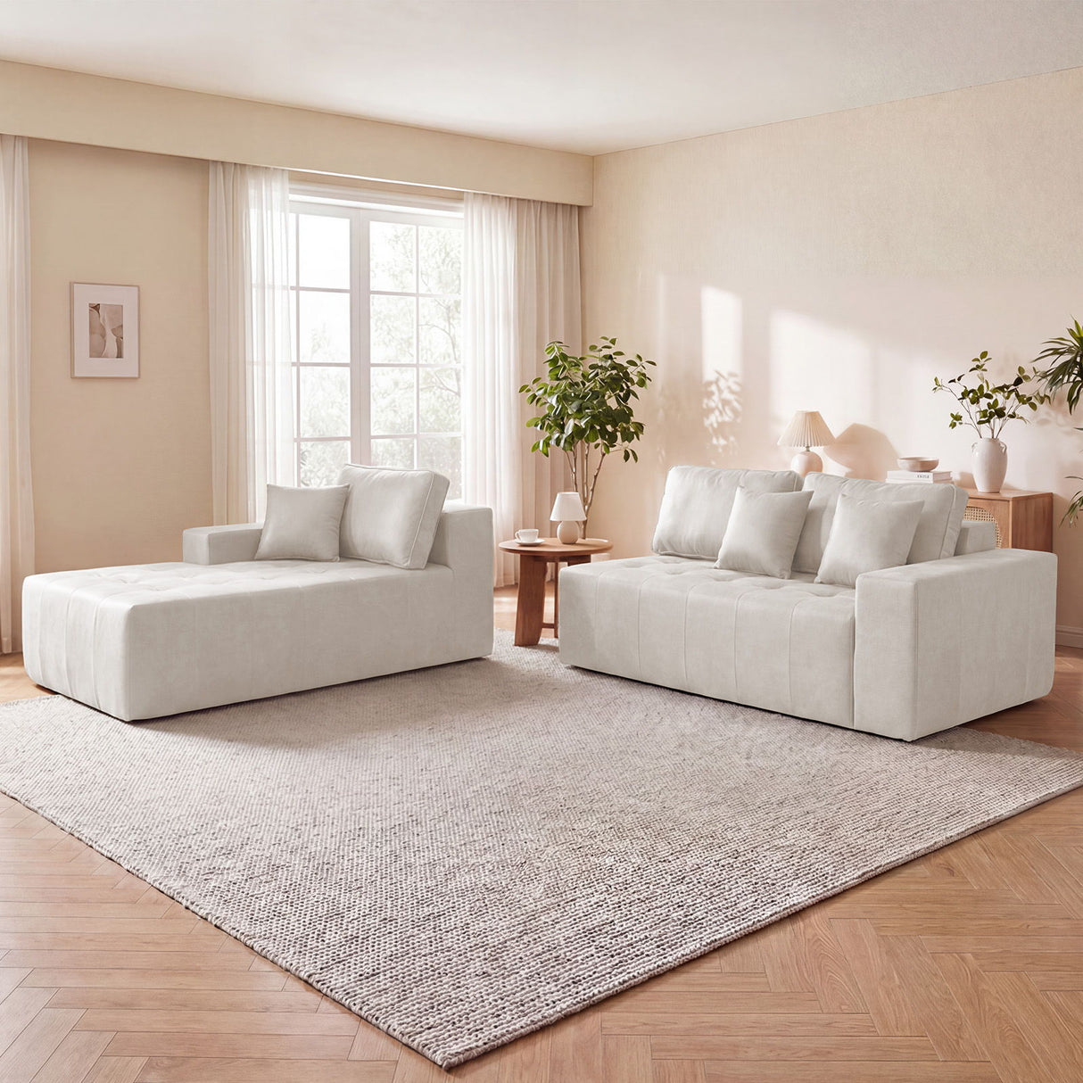L - Shaped Corner Chaise Sofa Bed