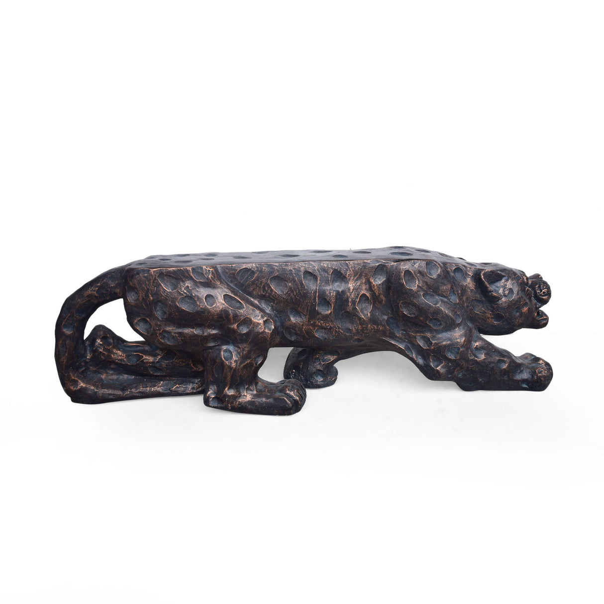 Leopard Lightweight Concrete Bench - Copper
