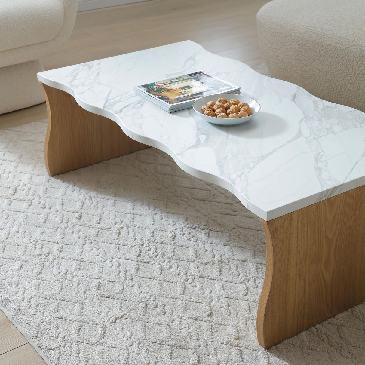Whisper Of Waves - Coffee Table - Natural Wood