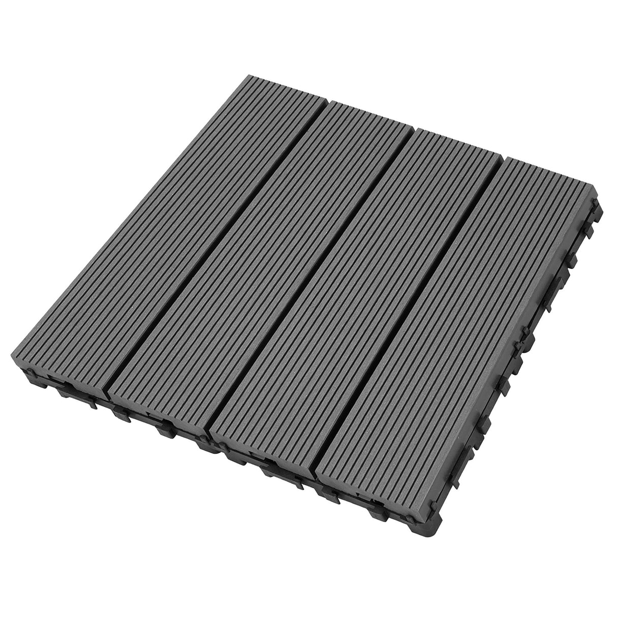 DIY Interlocking Deck Tiles Waterproof Outdoor And Indoor Flooring - Gray