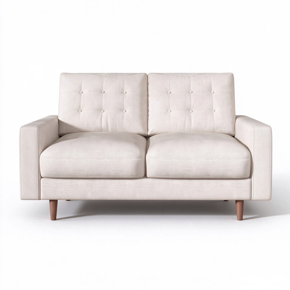 Loveseat Sofa, Tufted Back Upholstered 2 Seat Couch