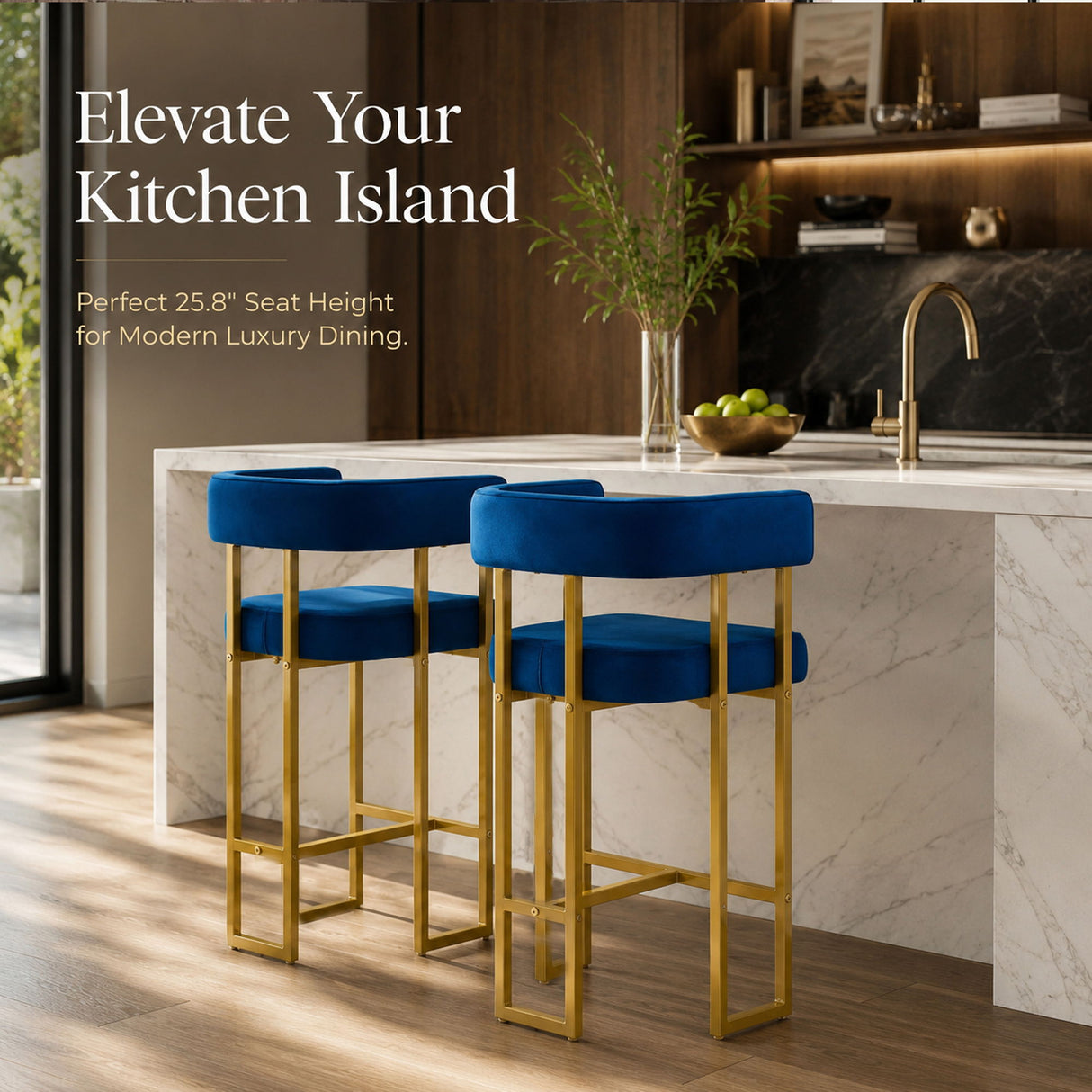 Modern Counter Height Bar Stools With U - Shaped