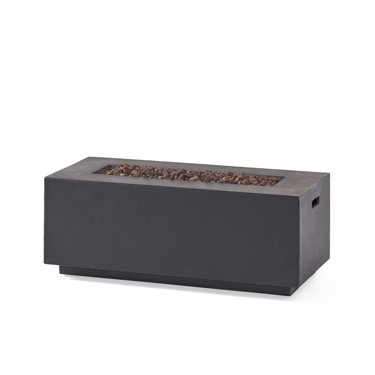 Contemporary Outdoor 40, 000 Btu Propane Fire Pit - Dark Gray