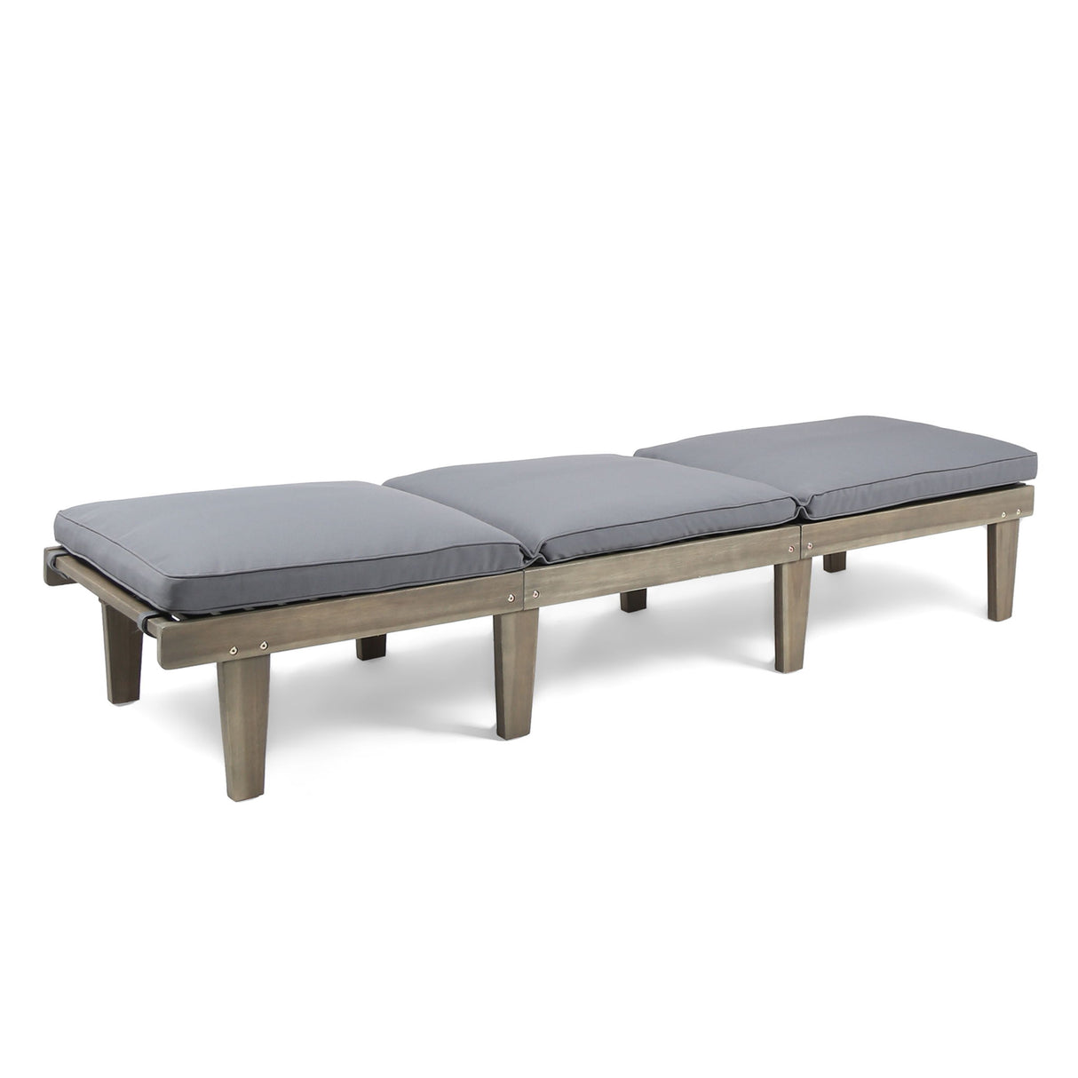 Ariana - Wood Chaise Lounge With Cushion