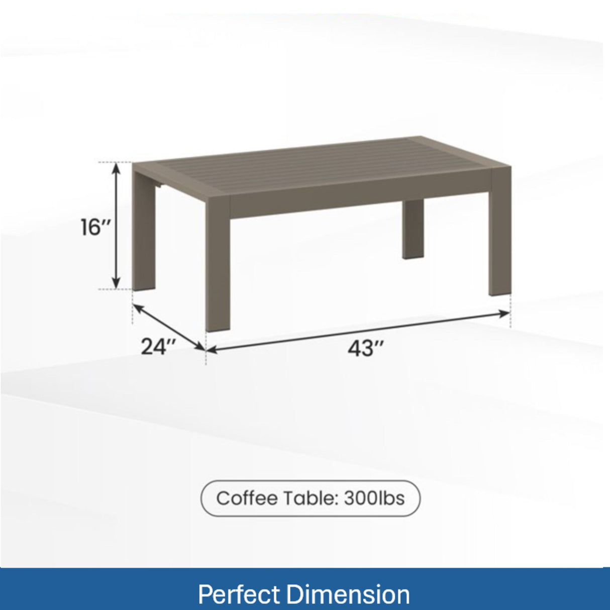 Outdoor Patio Set, All-Weather With Thick Cushions
