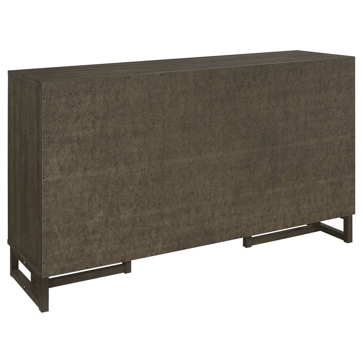 Glenmoor - 3 Drawer Server With 2 Cabinets - Dark Gray