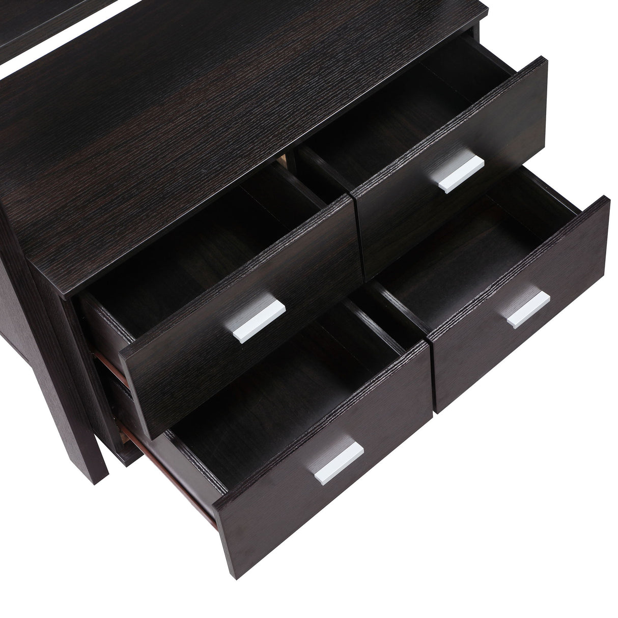 Blackburn - 3 Piece Ladder Bookshelf Set With Modular Design - Cappuccino