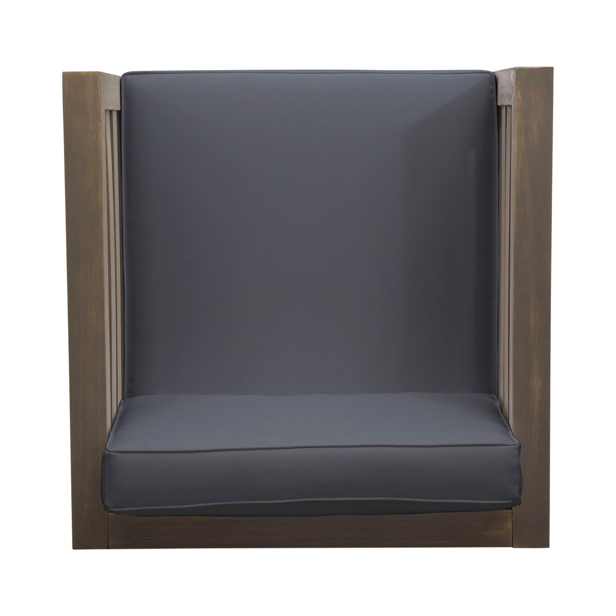 Outdoor Acacia Wood Patio Chair With Fabric Cushion