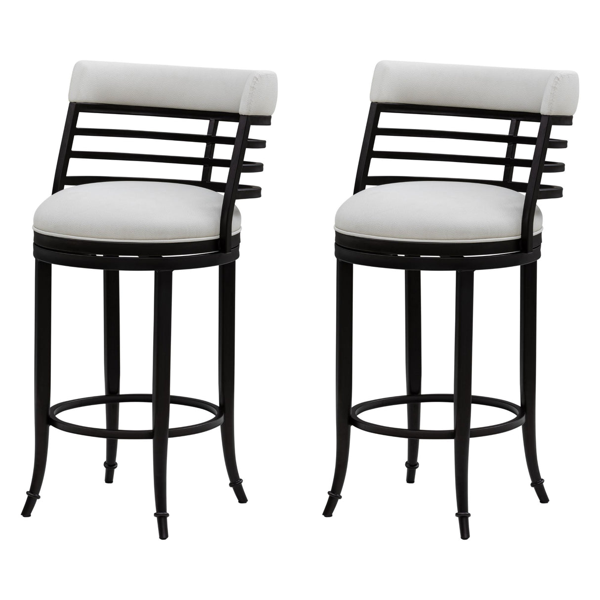 Telia - Upholstered Swivel Bar Height Barstool