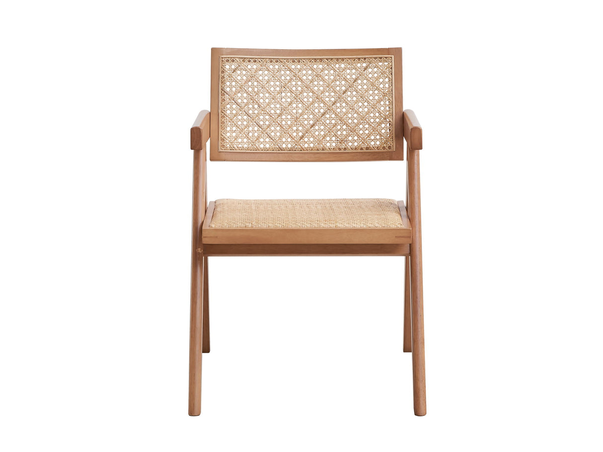 Velentina - Rattan Arm Chair (Set of 2) - Natural - Chair Sets - Alpine Outlets
