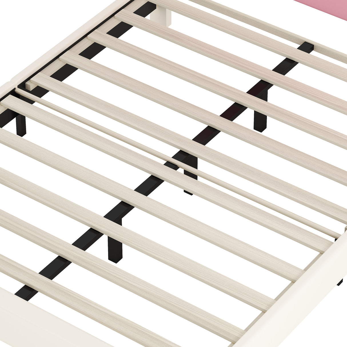 Upholstered Princess Platform Bed With Crown Headboard
