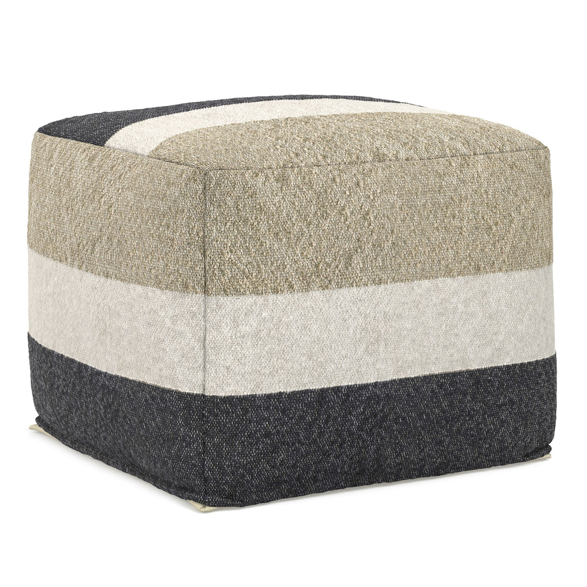 Claudette - Square Pouf - Multi