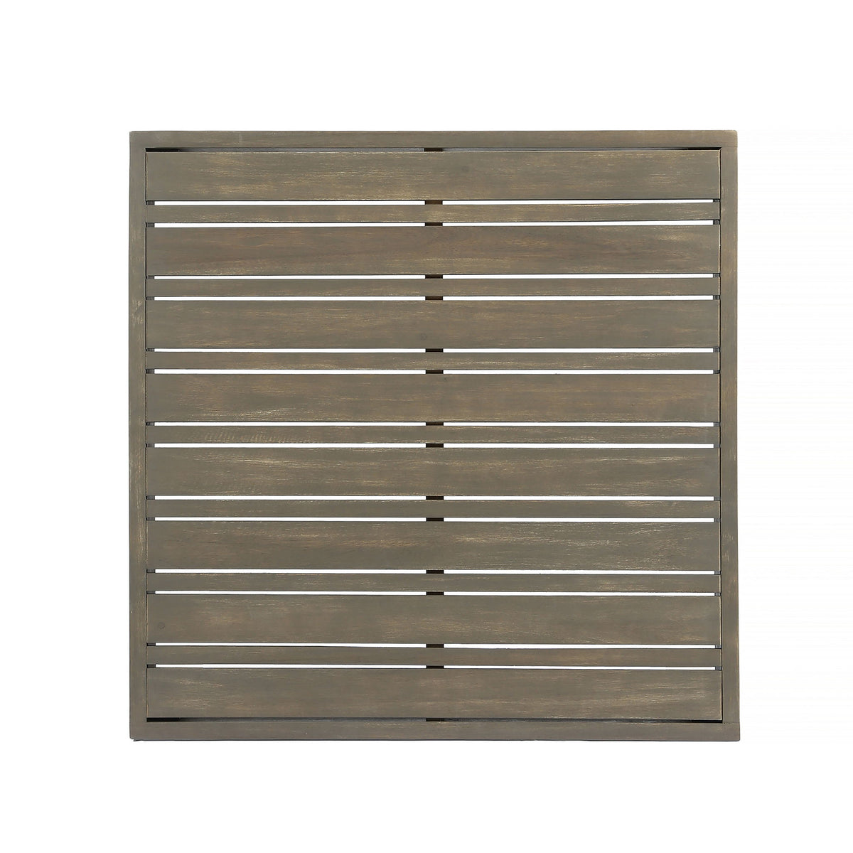 Oana Brava - Rustic Coffee Table With Slat Panel Design - Gray