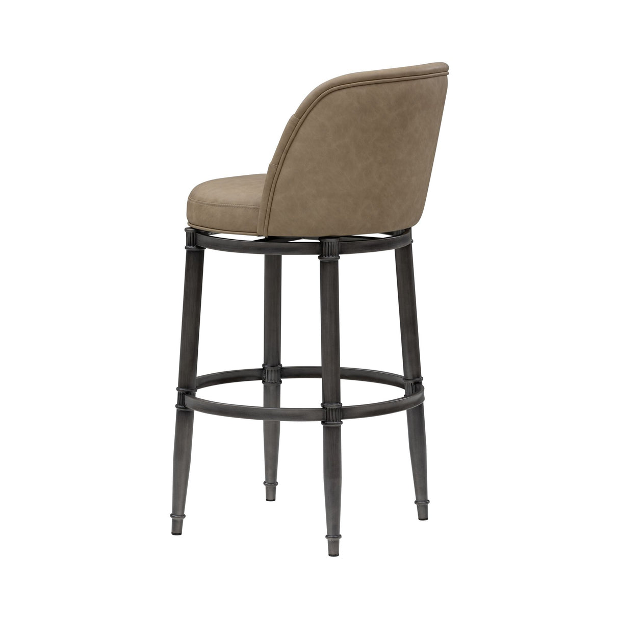 Eunice - Faux Leather Upholstered Swivel Barstool