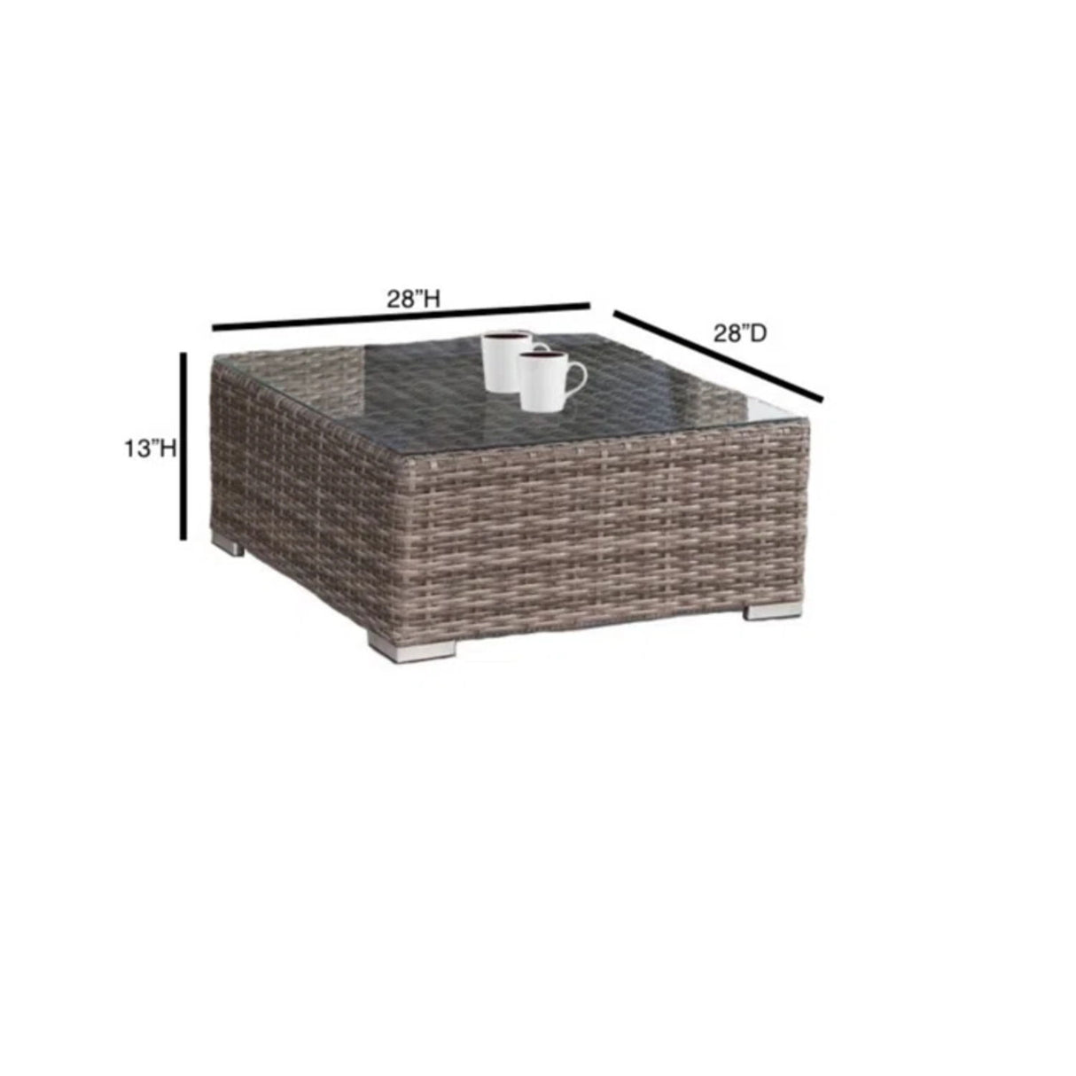 Outdoor Wicker Seating Group With Cushions