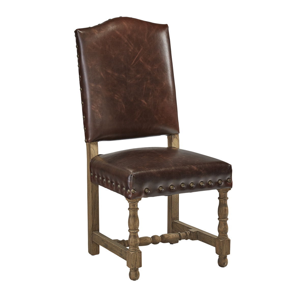 Madrid - Leather Side Chair (Set of 2) - Dark Brown