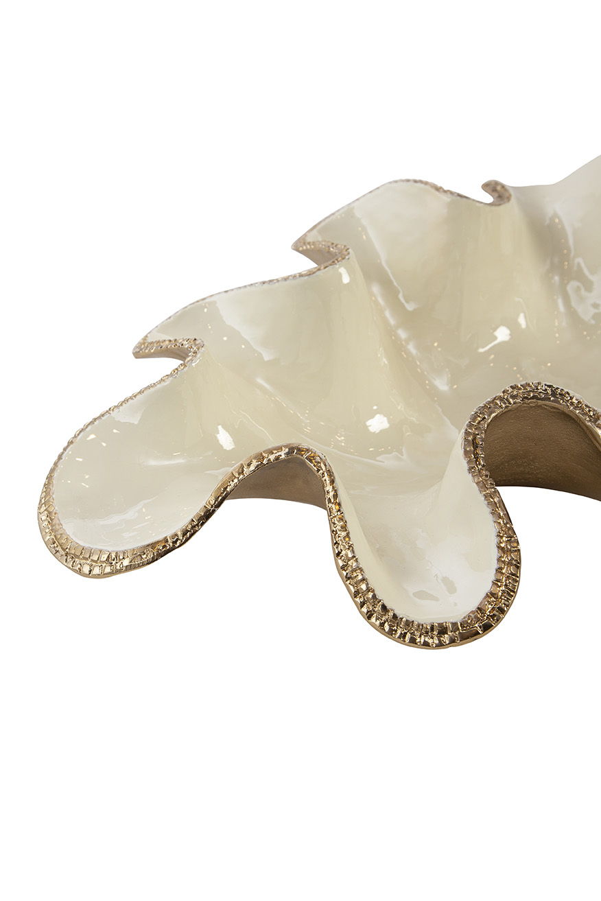 Roff - Champagne Bowl Set - Beige / Gold
