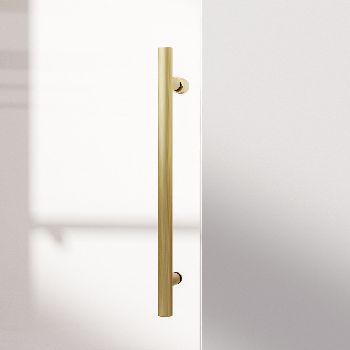 Frameless Single Sliding Soft Close Shower Doors, 5/16" Sgcc Tempered Glass