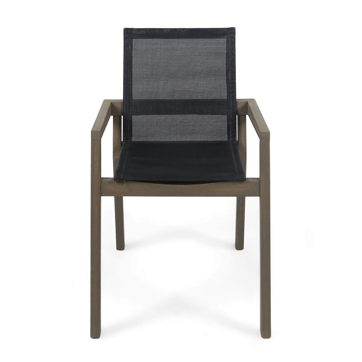 Belfast - Outdoor Dining Chair (Set of 2) With Mesh And Frame - Gray