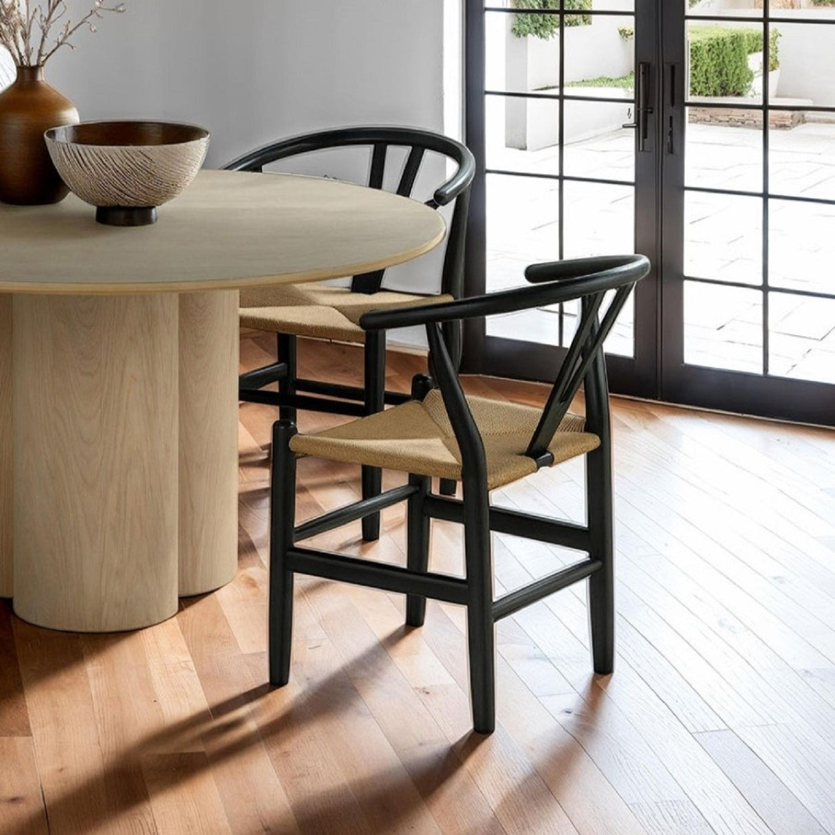Side Chairs Dining Room Furniture (Set of 2) - Black