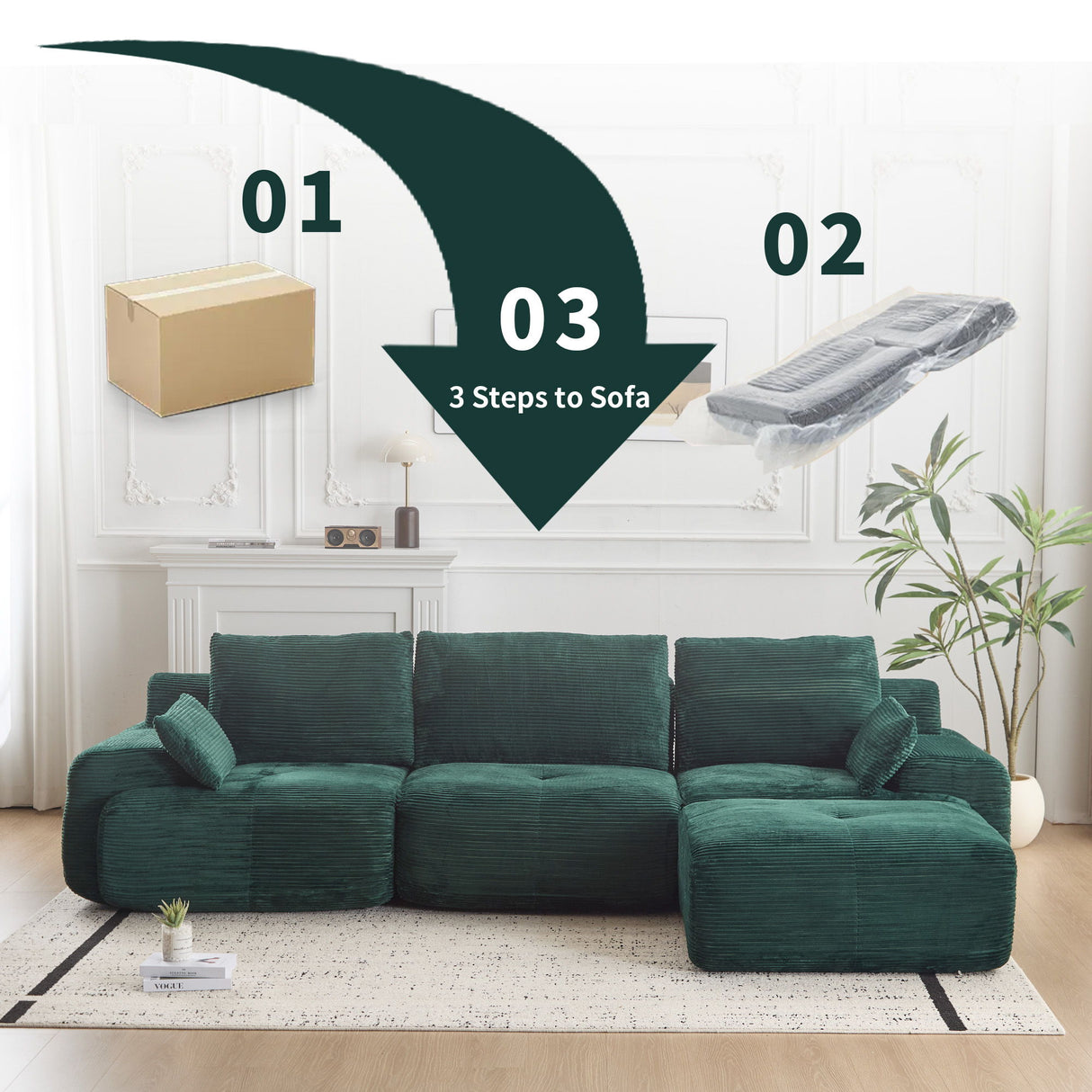 Compressed Sofa, Large Sectional Couches For Living Room