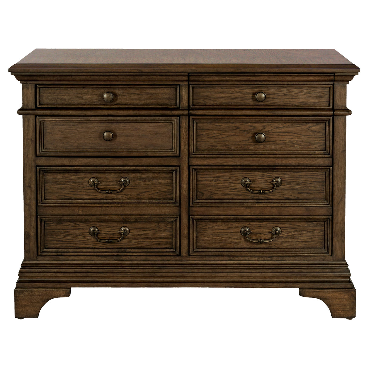 Hartshill 5-Drawer Home Office File Cabinet in Burnished Oak