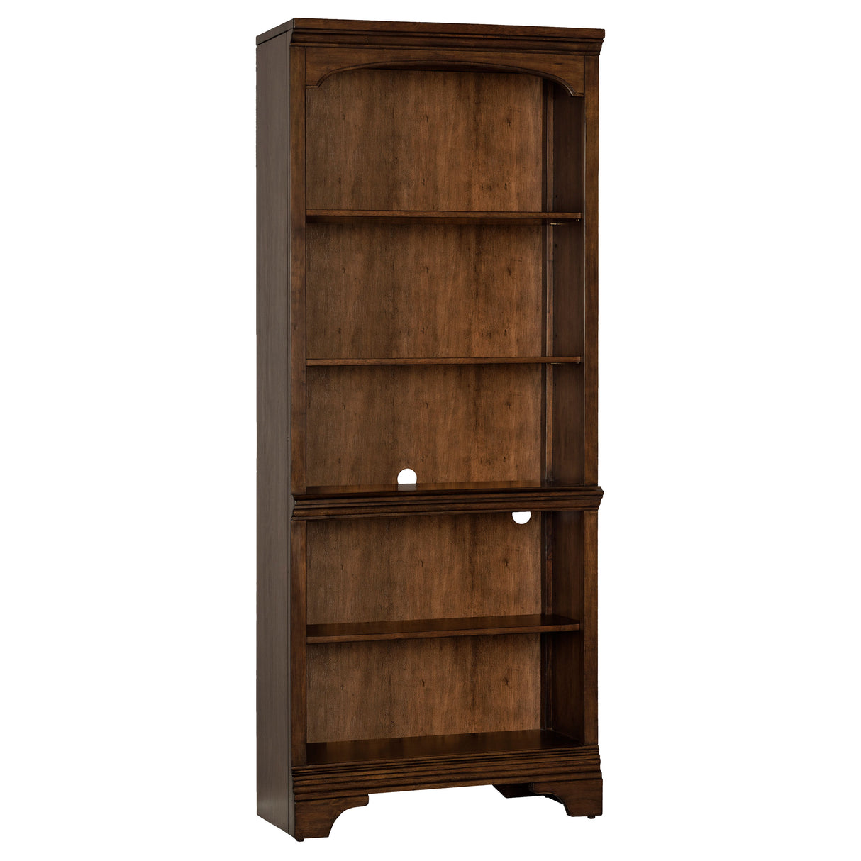 Hartshill 78-Inch 5-Shelf Bookcase in Burnished Oak