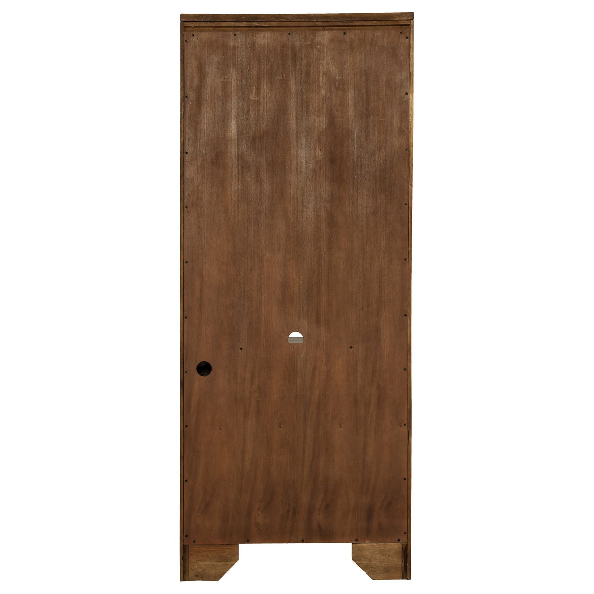 Hartshill 78-inch 3-Shelf Cabinet Bookcase Burnished Oak