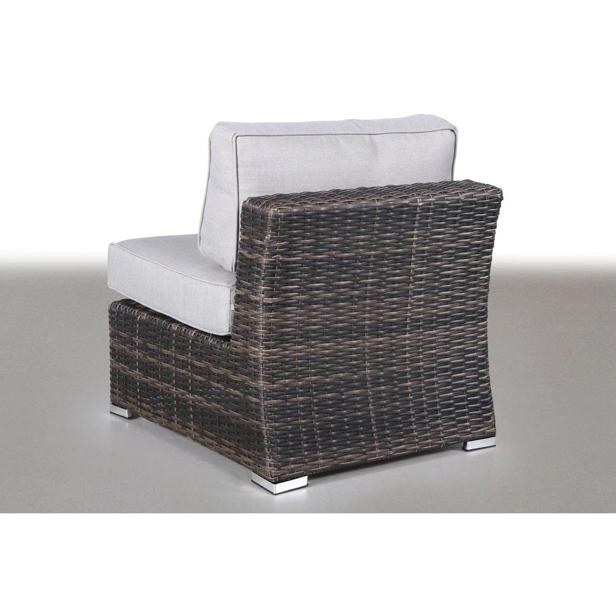 7 Piece Outdoor Sectional Seating Group With Cushions Wicker - Brown
