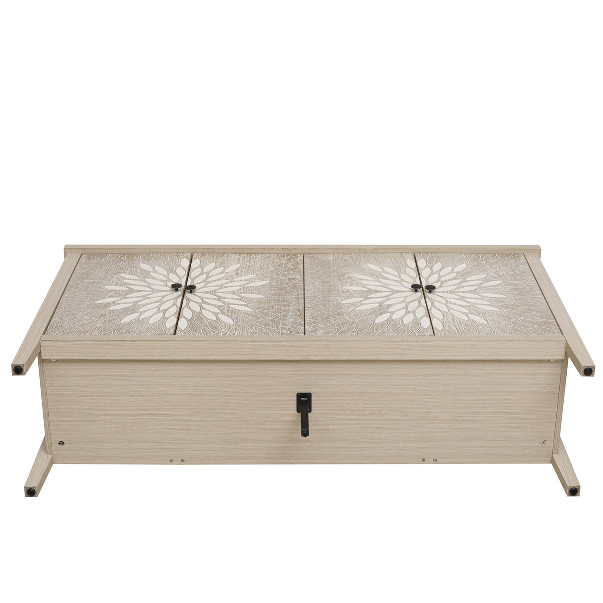 Sideboard Buffet Cabinet Carved 4 Door Storage 58in x 32in