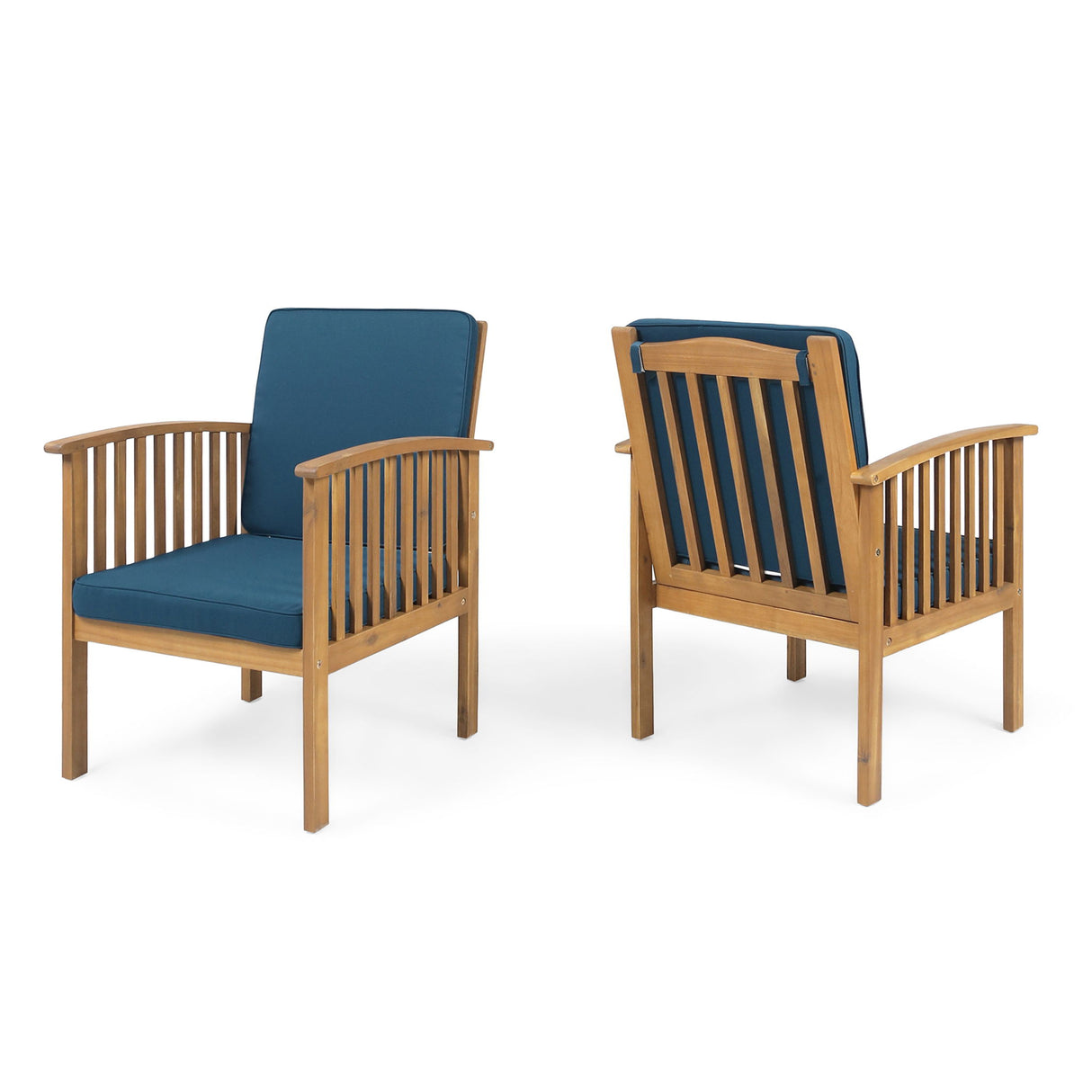 Casa - Acacia Club Chair Coastal Classic Outdoor Seating, Waterproof Fabric