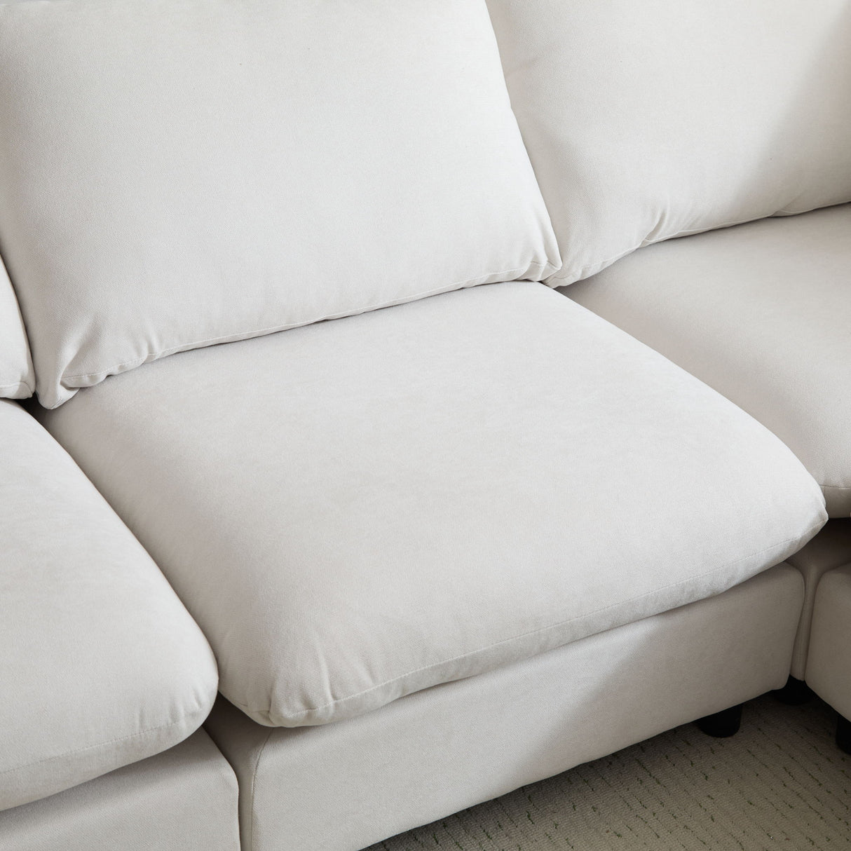 Oversize Modular Free Combination Sectional Sofa Couch With Ottoman For Living Room