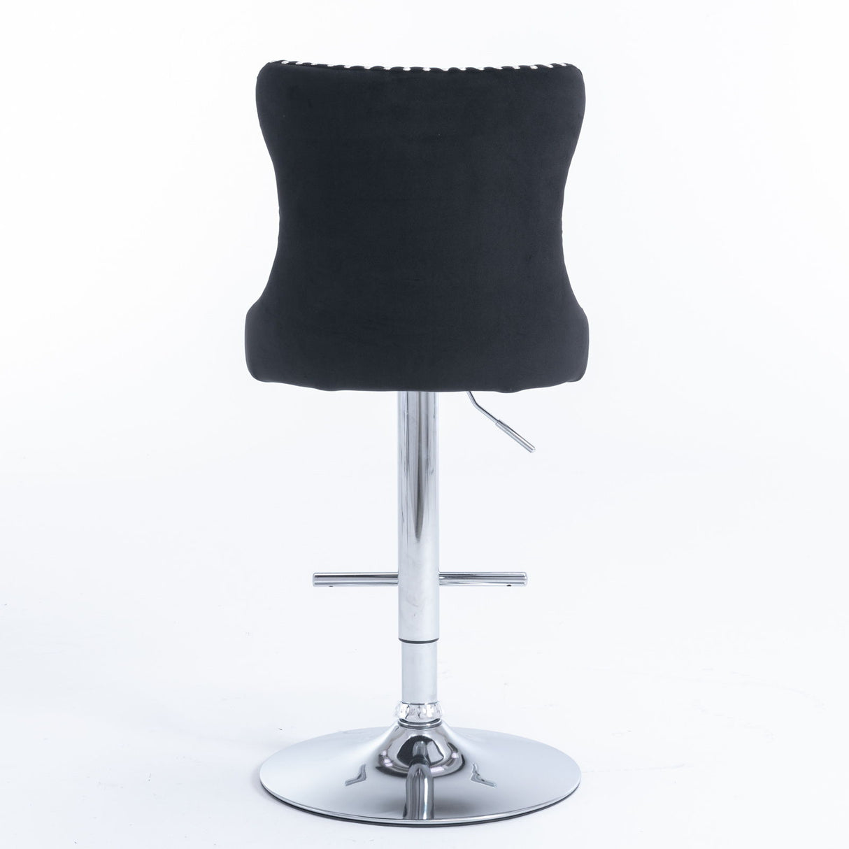 Swivel Barstools Adjusatble Seat Height From 25-33", Modern Upholstered Base Bar Stools With Backs Comfortable Tufted For Home Pub And Kitchen Island (Set of 2)