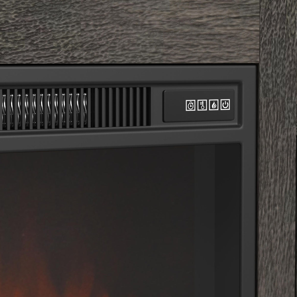 Park Ridge - 4 Piece Entertainment Unit With 71'' TV Console - Charcoal