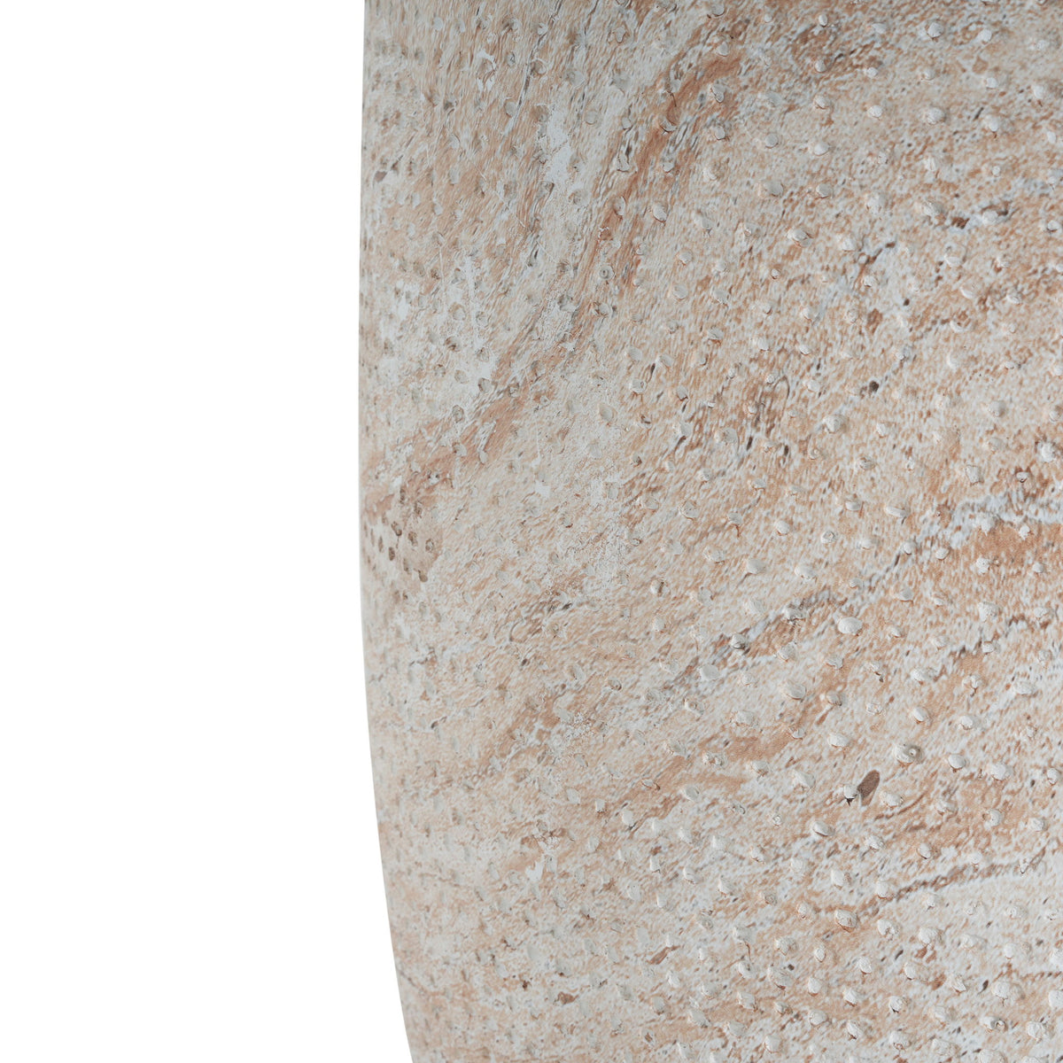 Outdoor / Indoor Lightweight, Concrete Side Table, Travertine - Beige