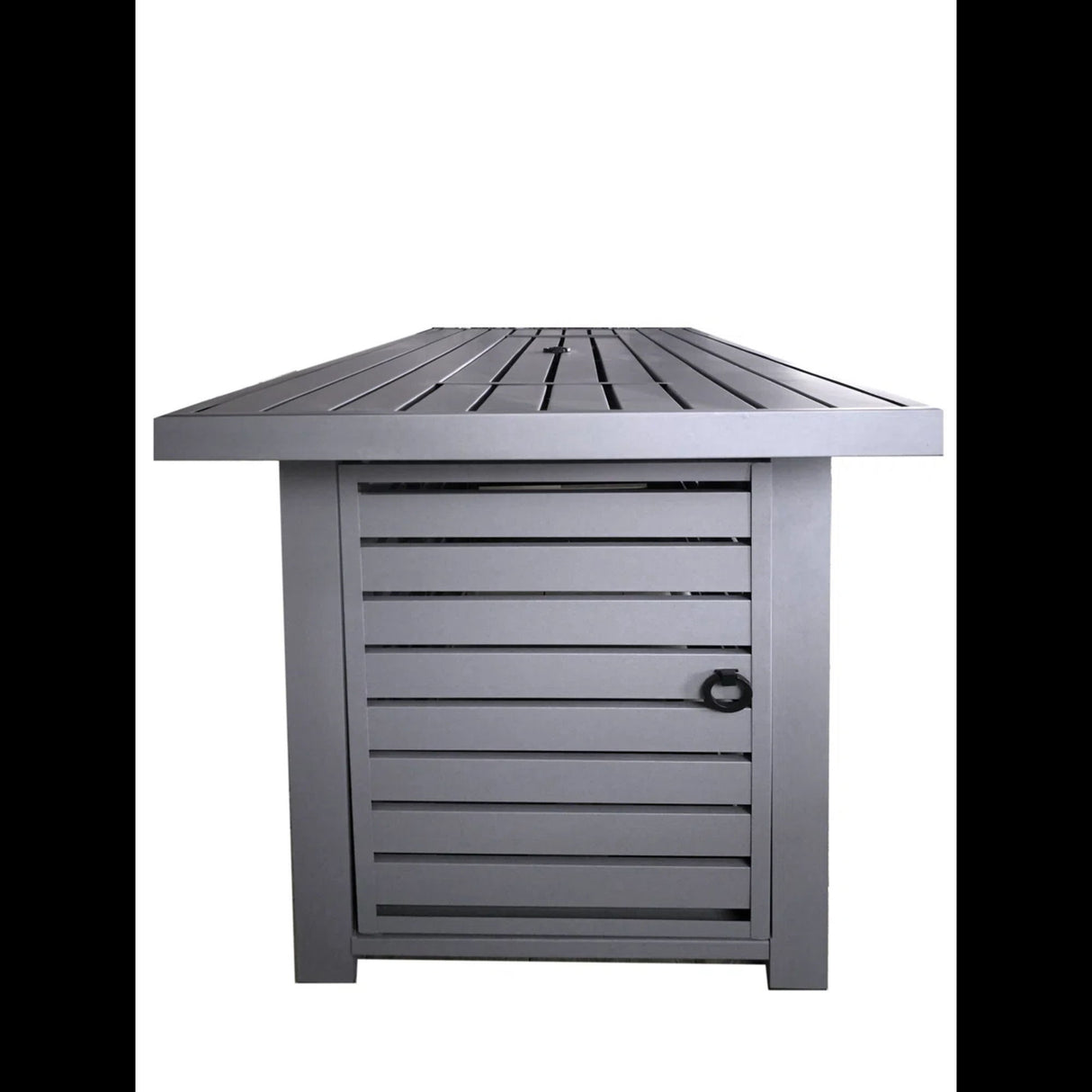 Propane Gas Outdoor Fire Pit Table with Lid Steel 50000 BTU 20x25in