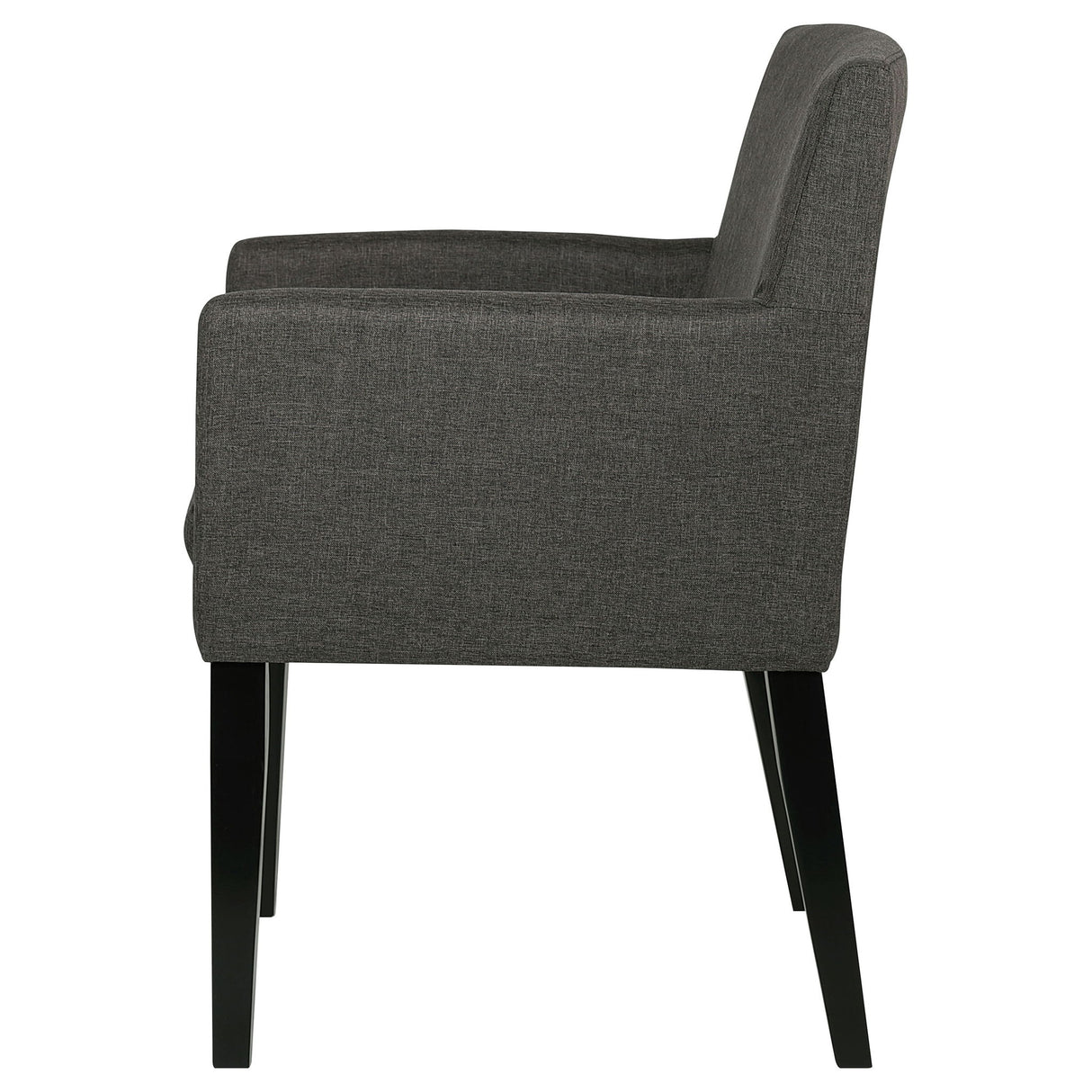 Yorkshire - Upholstered Dining Arm Chair With Cushioned Arms (Set of 2) - Gray